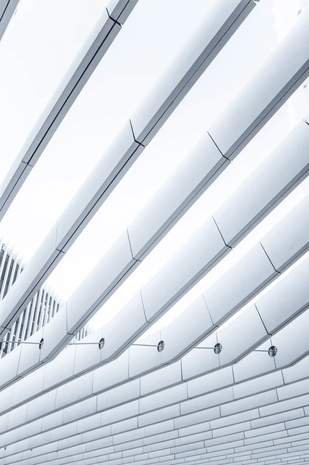 Modern architectural roof lines and building design